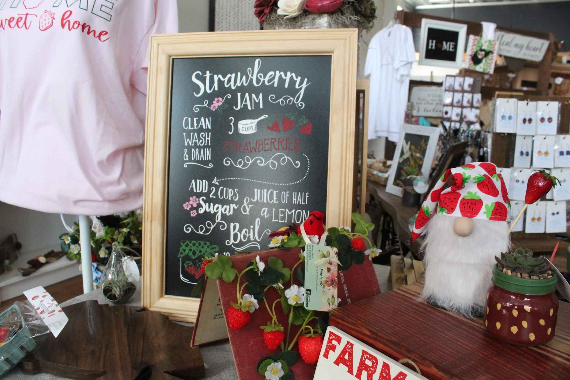 Mountain Mama Market has a variety of strawberry themed treats on sale in their North Kanawha Street location.