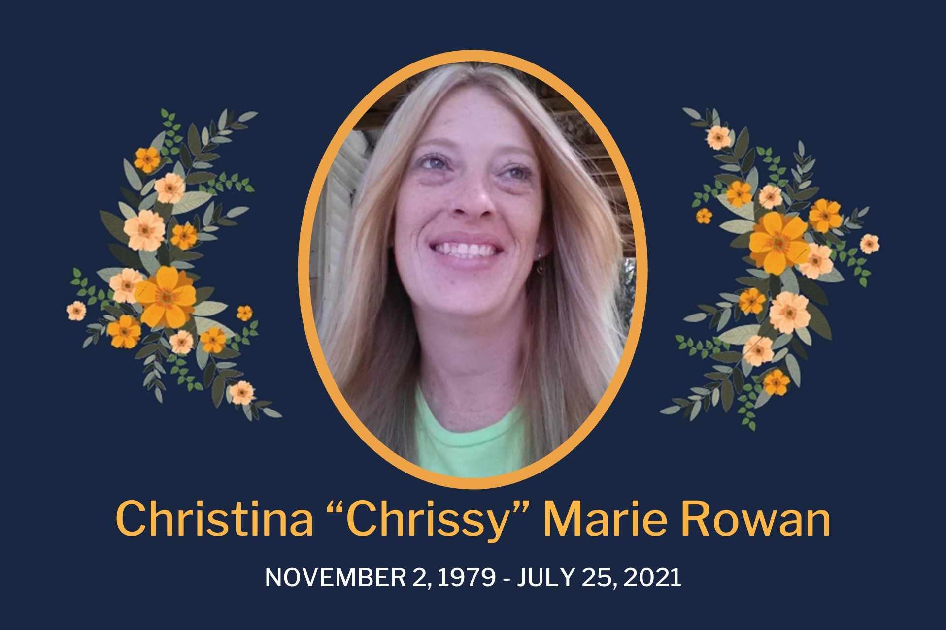 Obituary Chrissy Rowan