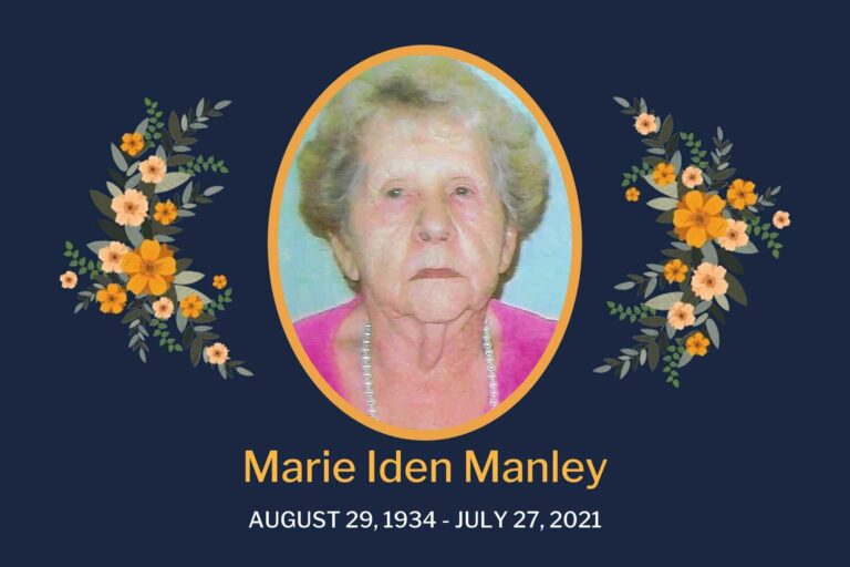 Obituary Marie Manley