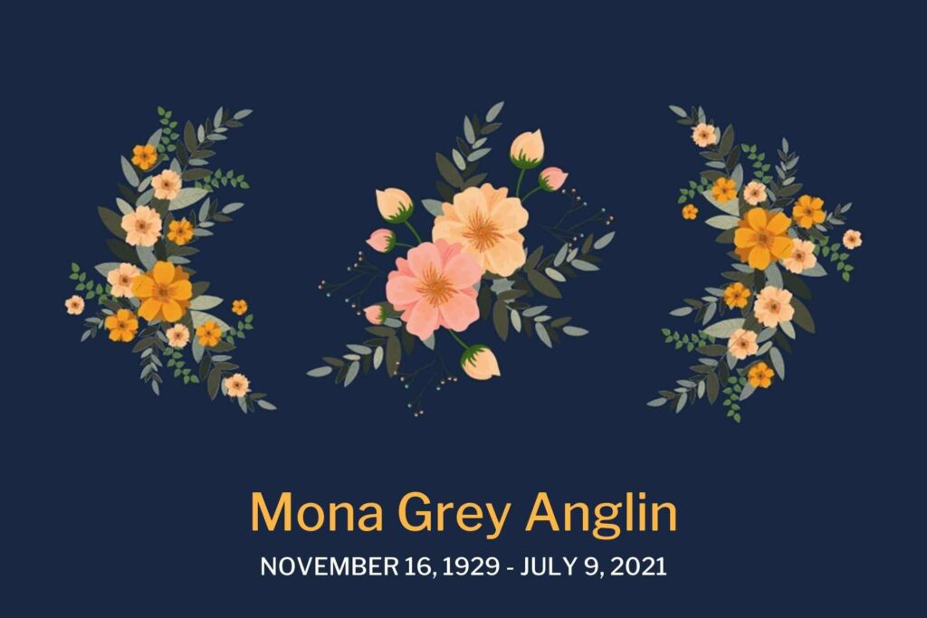Obituary Mona Anglin