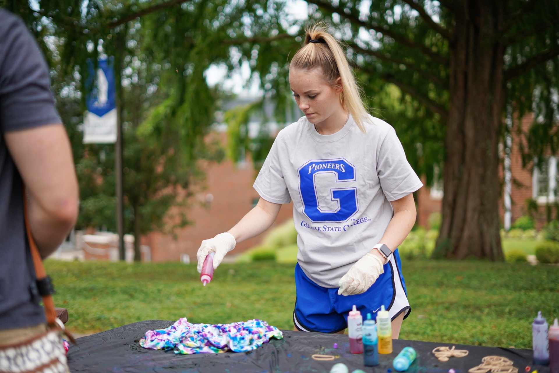 New Glenville State College students took part in several activities during their weeklong orientation, including making custom tie-dye t-shirts.