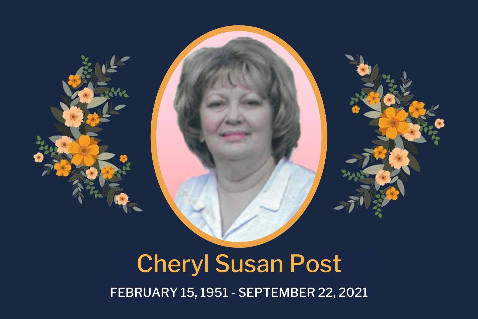 Obituary Cheryl Post