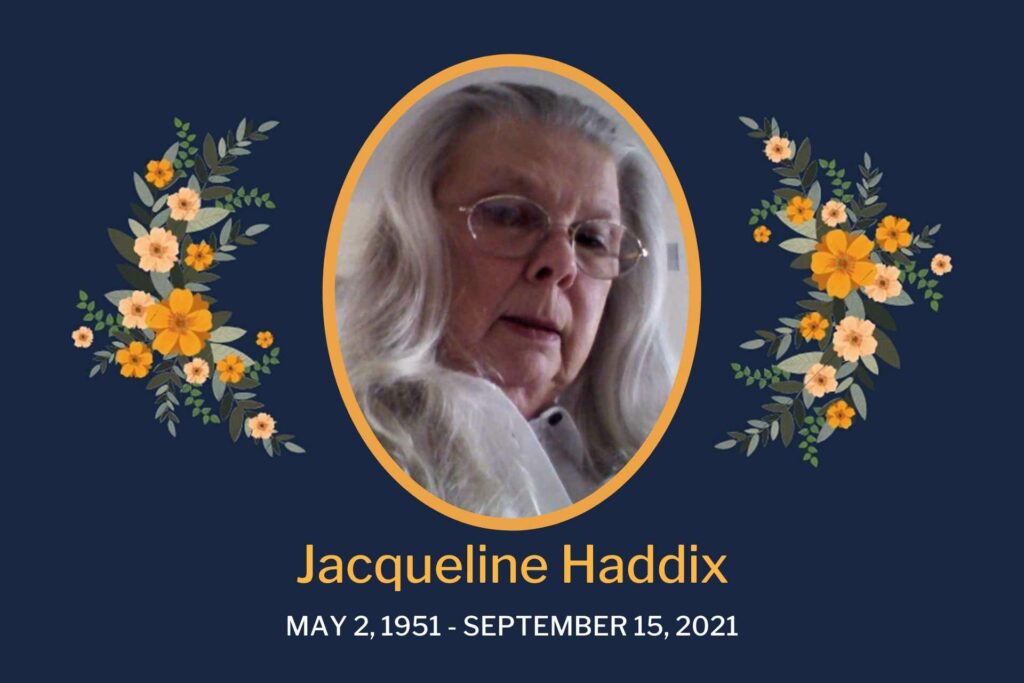 Obituary Jacqueline Haddix
