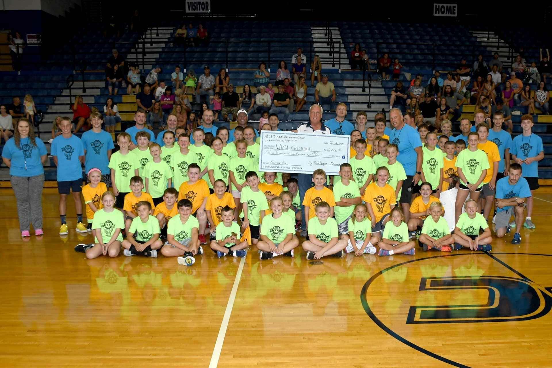 Summerville's Ally Oop Camp raises $6,200 to support WVU Medicine Children's Hospital.