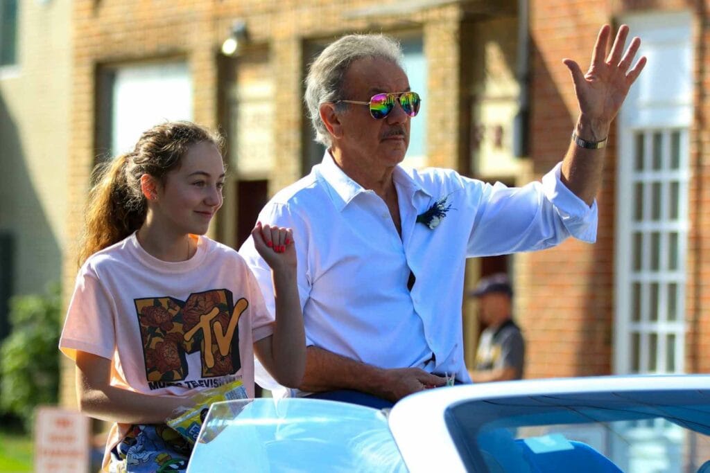 Glenville State College President Dr. Mark Manchin takes part in the College’s spring 2021 homecoming parade. Glenville State’s annual fall homecoming parade is scheduled for the morning of Saturday, October 23. Civic and community organizations, bands, elected officials, classic car owners, and more are invited to participate.