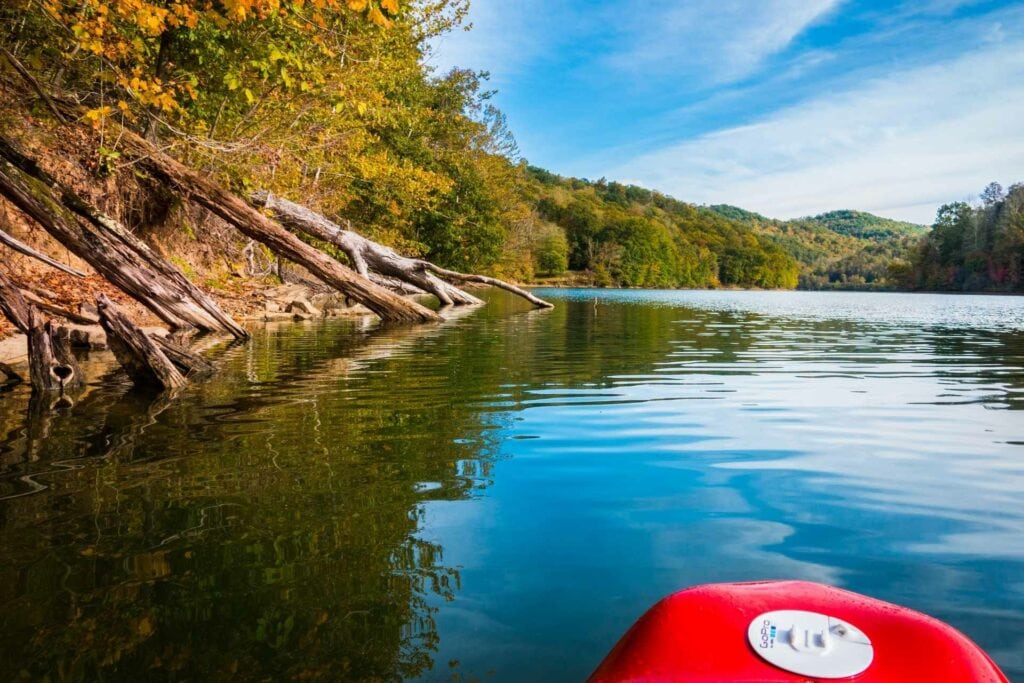 Kayaking on Stonecoal Lake