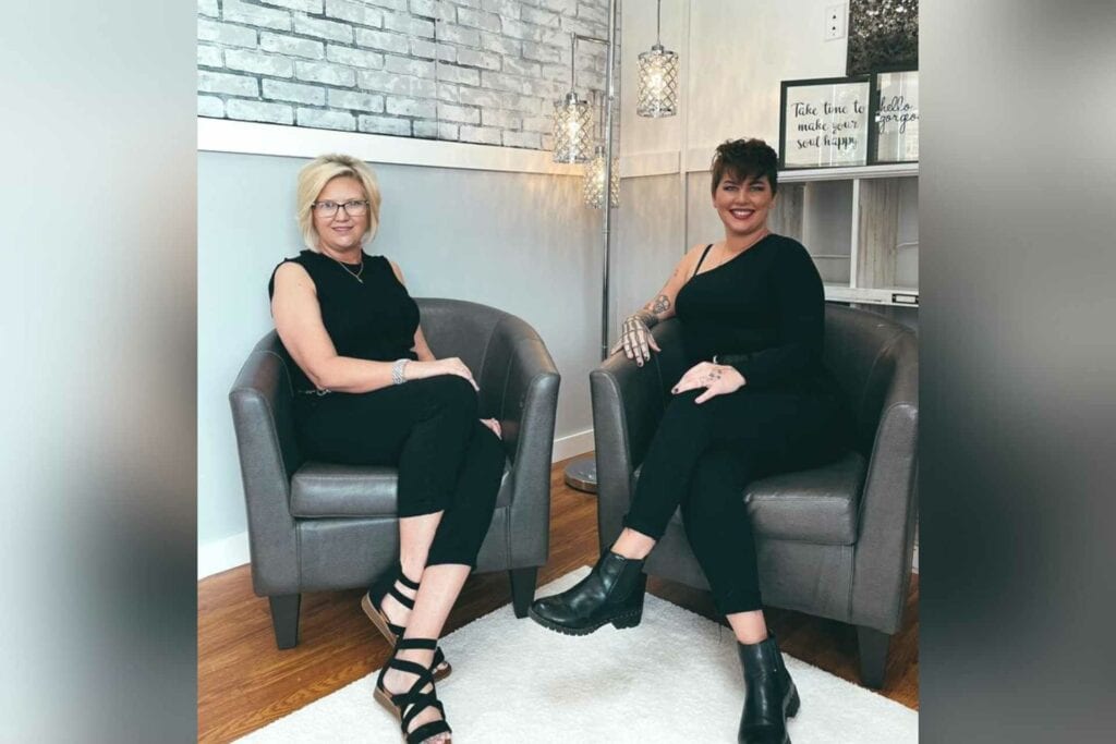 Kelley Spencer (left) and Brandy Ball