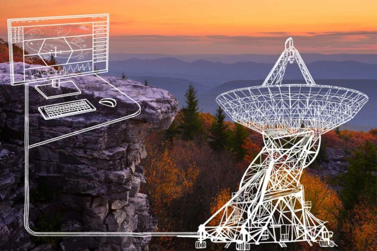 Dolly Sods will soon not only be the name of a popular wilderness area in eastern West Virginia. It will also be the name of a GPU cluster project that will enhance research in physics and astronomy, drug discovery and data science. (WVU Illustration/Aira Burkhart)