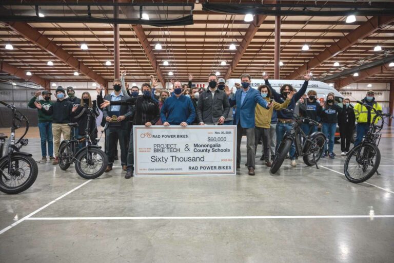 The WVU Brad and Alys Smith Outdoor Economic Development Collaborative and its partners Rad Power Bikes, Project Bike Tech and the Youth Cycling Coalition will spark the next generation of innovators, leaders and outdoor enthusiasts in West Virginia. (WVU Photo)
