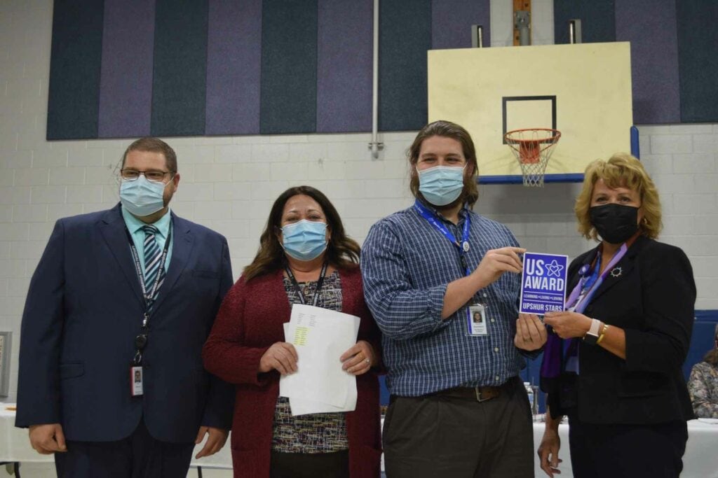 Buckhannon Academy Elementary School music teacher earns award during Upshur Stars presentation