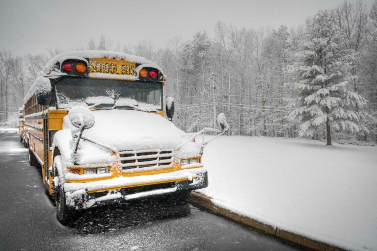 Snow School Bus