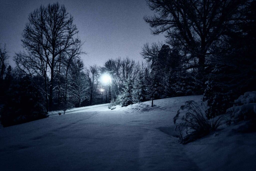 More than six inches of snow had fallen in Buckhannon as of Thursday evening.