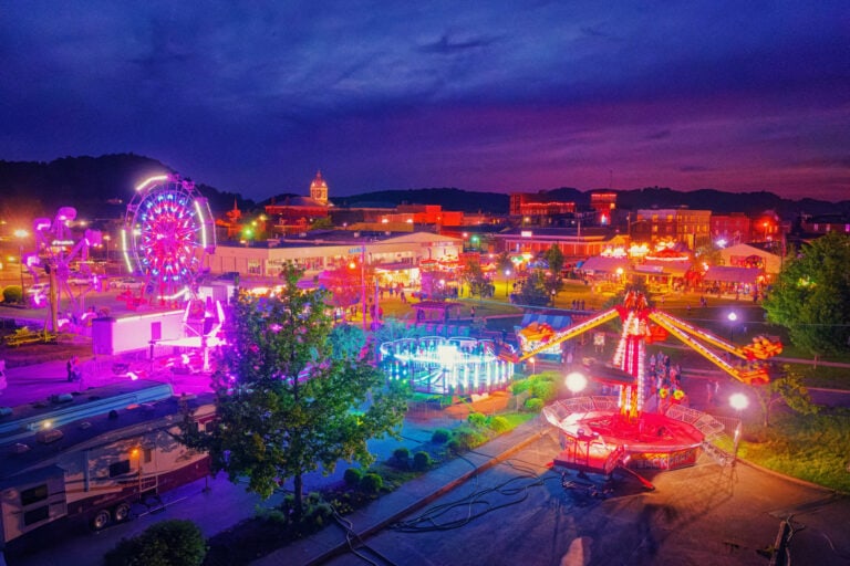 The carnival during the 2019 West Virginia Strawberry Festival. (Photo by Brian Bergstrom/My Buckhannon)