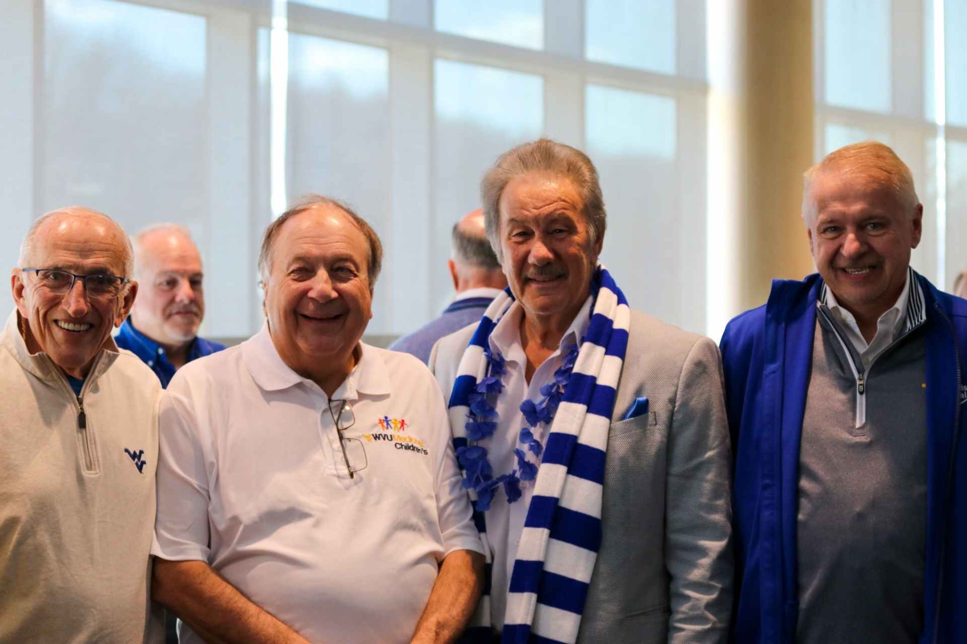 On Saturday, February 19, Glenville State College saw two significate milestones reached: the 150th anniversary of the College’s founding and over $1.1 million raised for the annual Founders Day of Giving campaign. Pictured here are (l-r) I.L. “Ike” Morris, Rodney LeRose, Dr. Mark Manchin, and Steve Westfall.