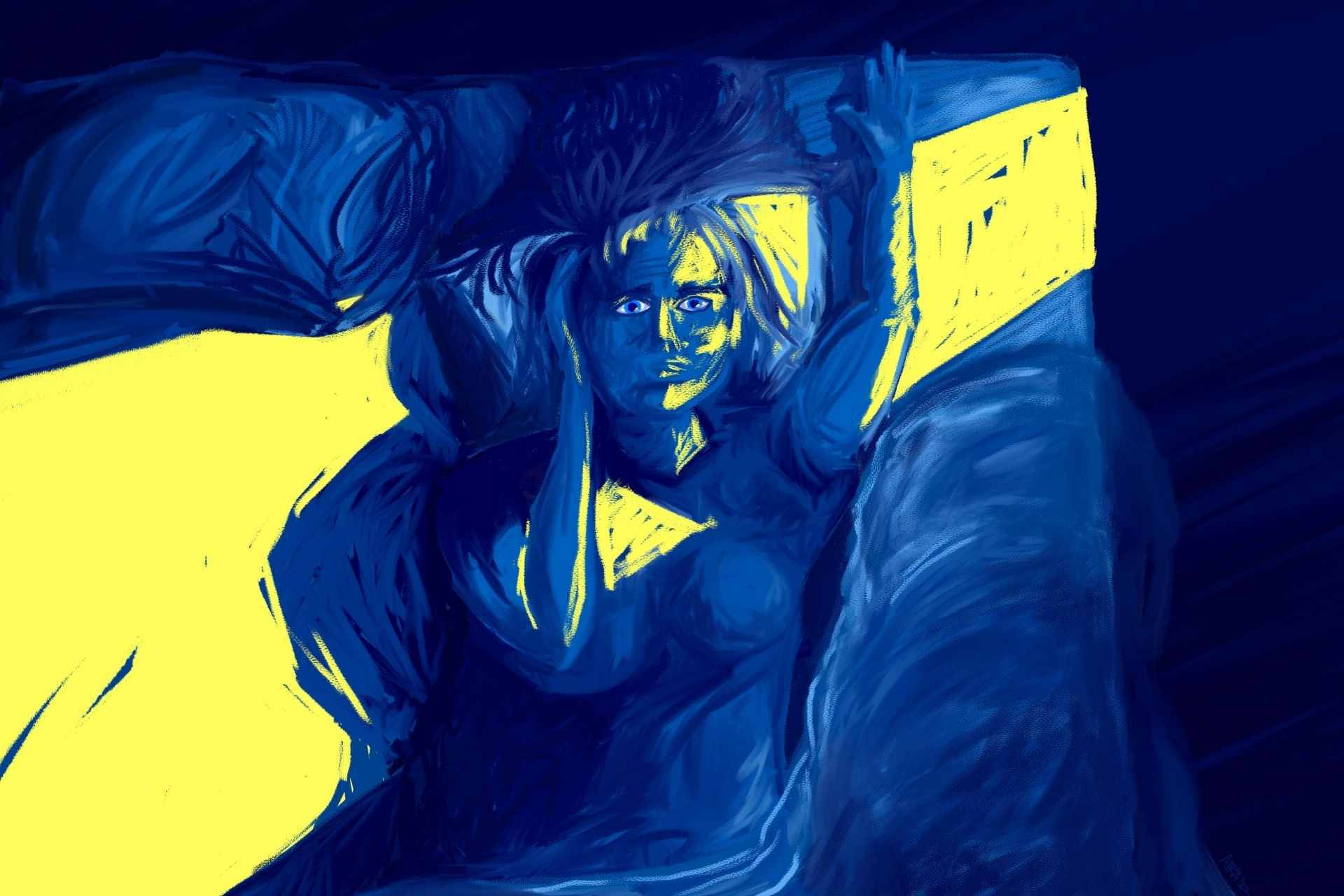 A study led by WVU School of Medicine researcher Sunil Sharma suggests that WVU’s new sleep medicine program is effective at identifying hospital patients at risk of sleep-disordered breathing and making them less likely to be readmitted to the hospital within six months of being discharged. (WVU Illustration/Aira Burkhart)