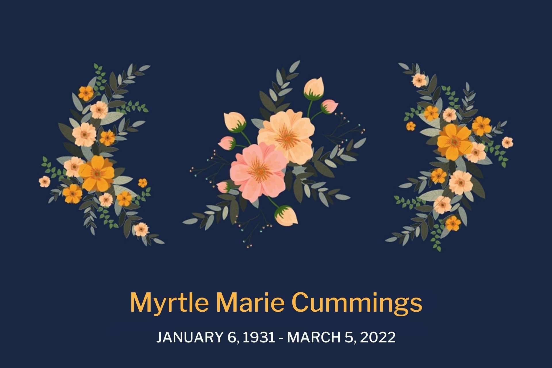 Obituary Mrytle Cummings