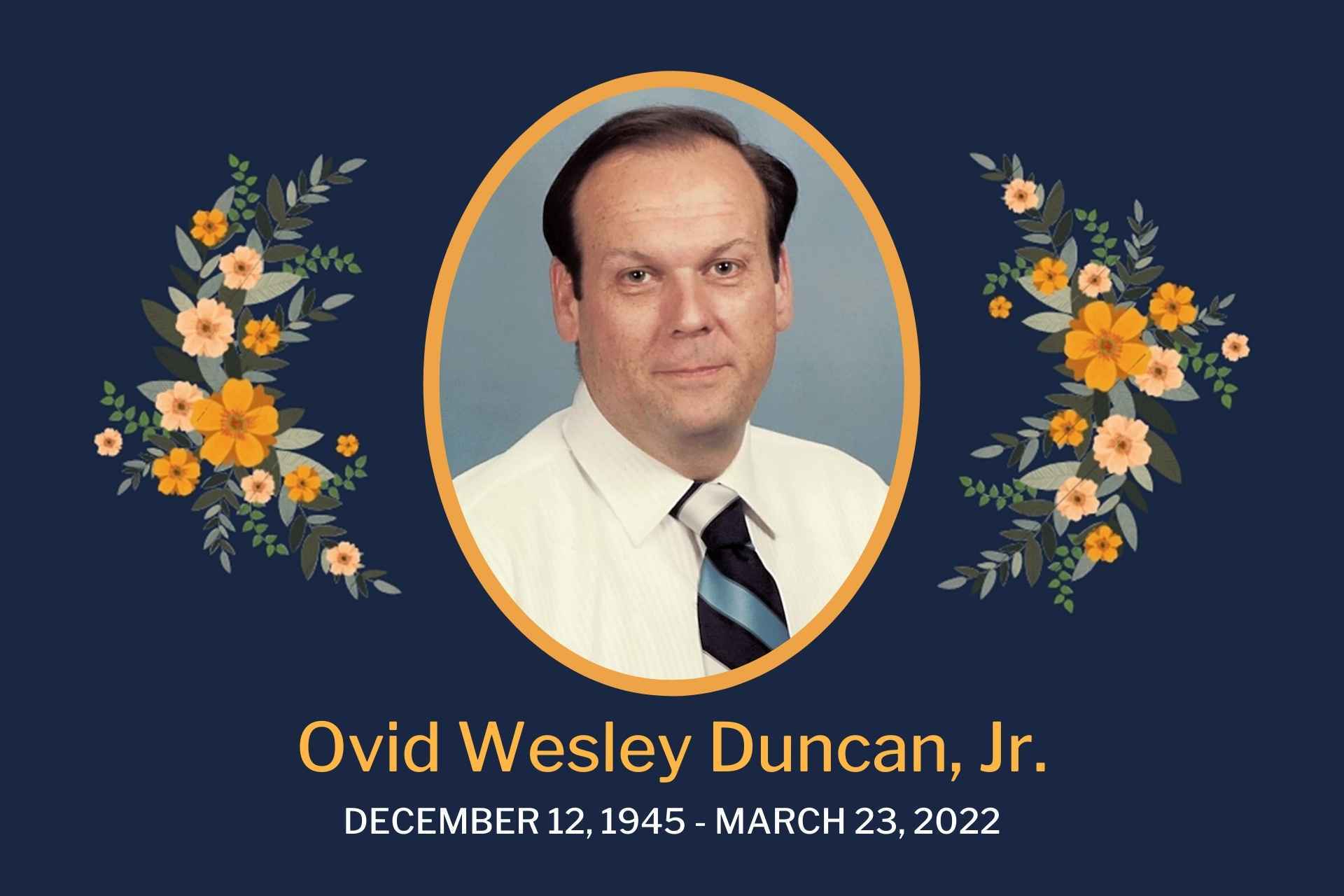 Obituary Ovid Duncan