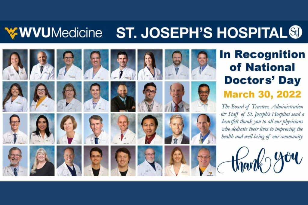 St. Joseph's Hospital recognizes physicians in honor of National
