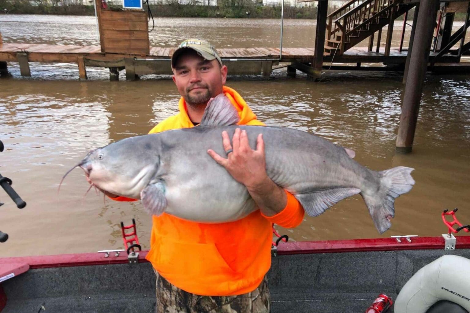 West Virginia angler breaks blue catfish weight record