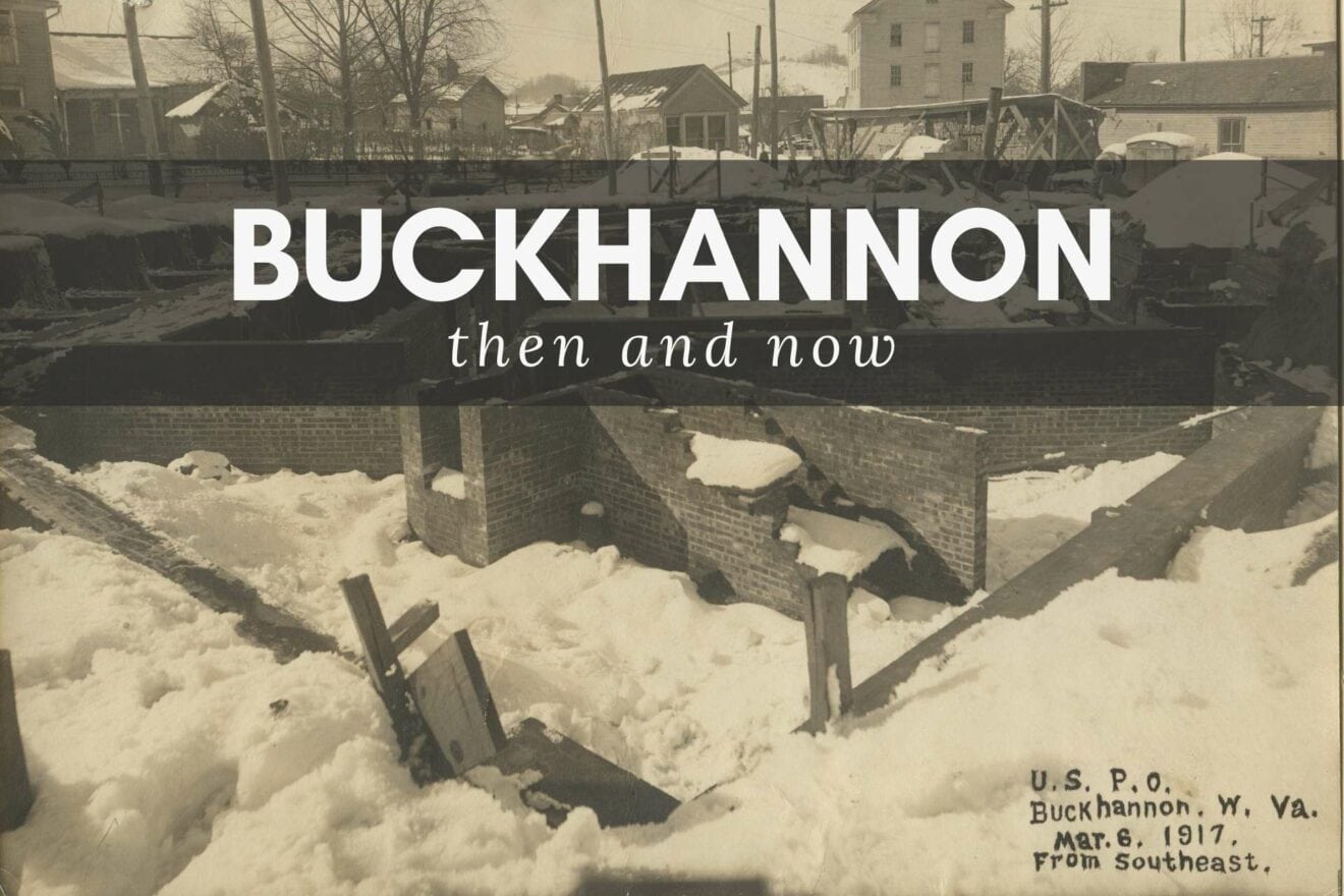 Buckhannon Then and Now Post Office
