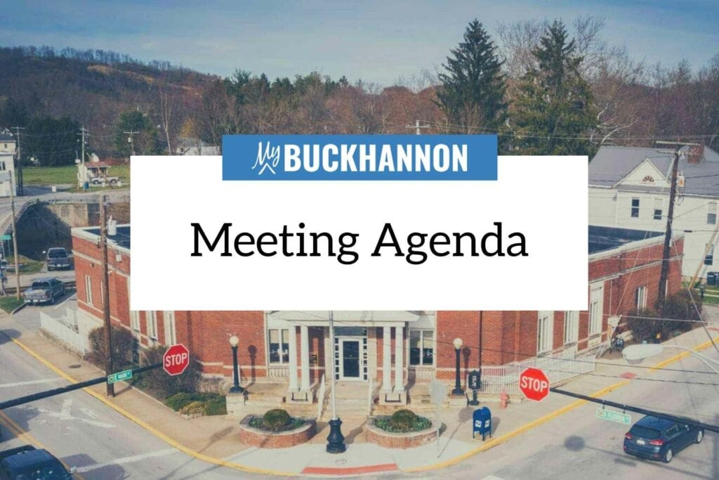 Buckhannon Water Board Agenda: July 13, 2023