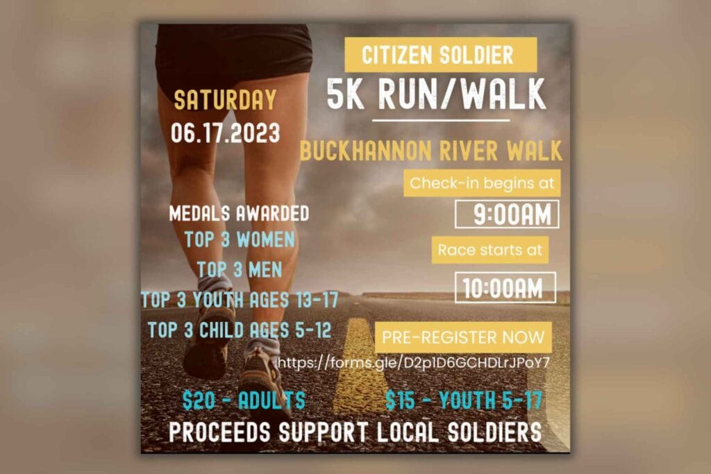 Community invited to run with local soldiers in the upcoming Citizen Soldier 5K