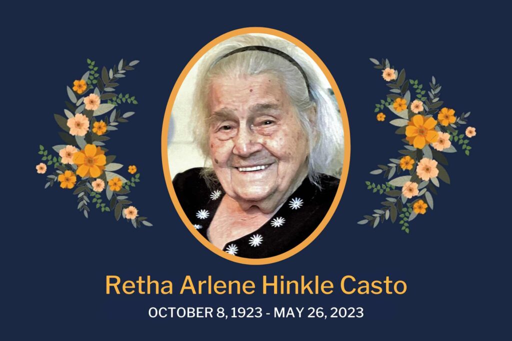 Retha Arlene Hinkle Casto