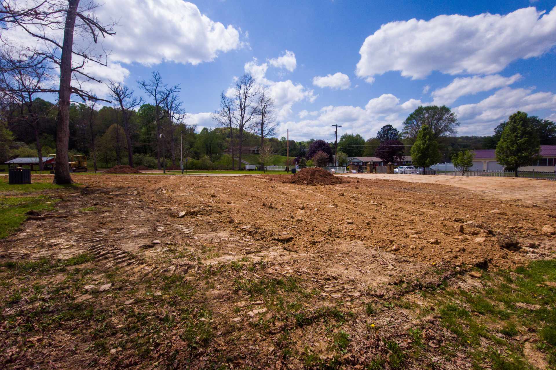 Work is underway on improvements to Buckhannon City Park. (Brian Bergstrom / My Buckhannon)