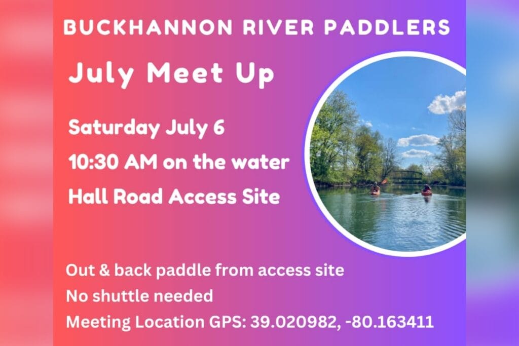 Buckhannon River Paddlers plan community meet-up for July 6