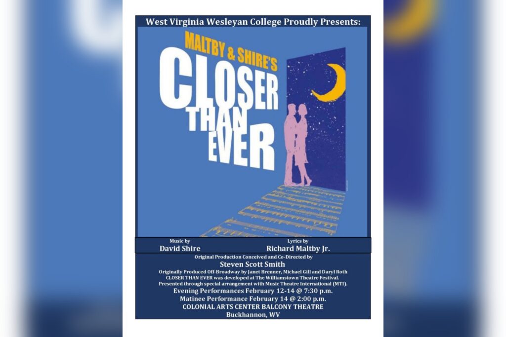 WVWC Theatre and Music brings ‘Closer Than Ever’ to downtown Buckhannon