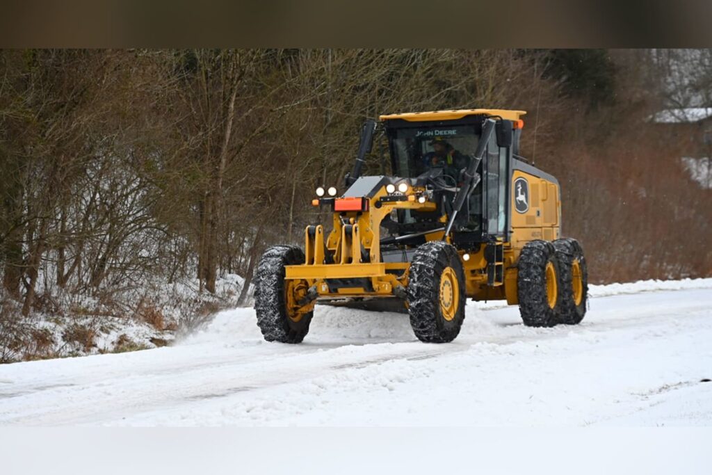 Graders to the rescue: WVDOH deploys heavy artillery in the battle against ice