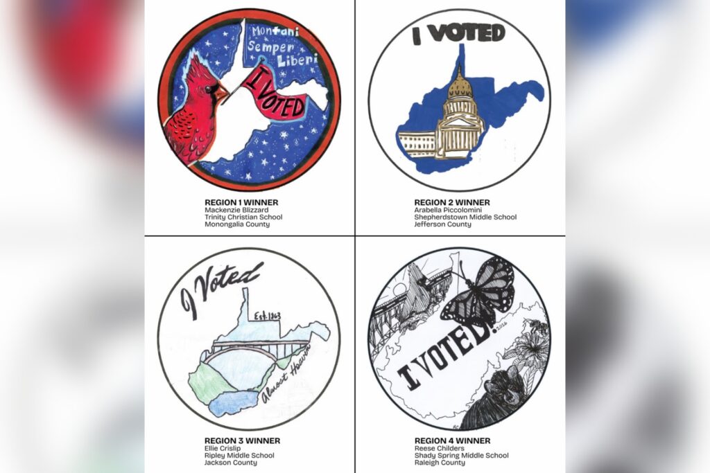 Secretary of State announces regional winners in West Virginia’s first ‘I Voted!’ sticker contest