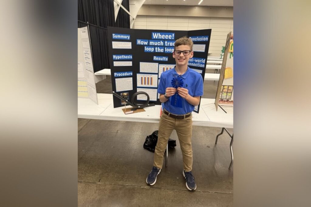 B-U Middle School student wins first place at state science fair