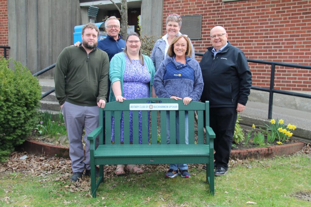 Rotary Club hits first milestone in soft plastics recycling effort with new library bench