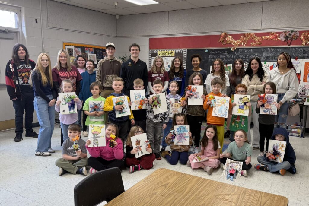 Monsters to masterpieces: B-UHS students bring first graders’ art to life