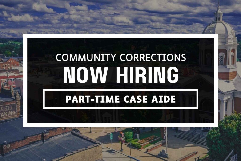 Community Corrections program accepting applications for part-time case aide