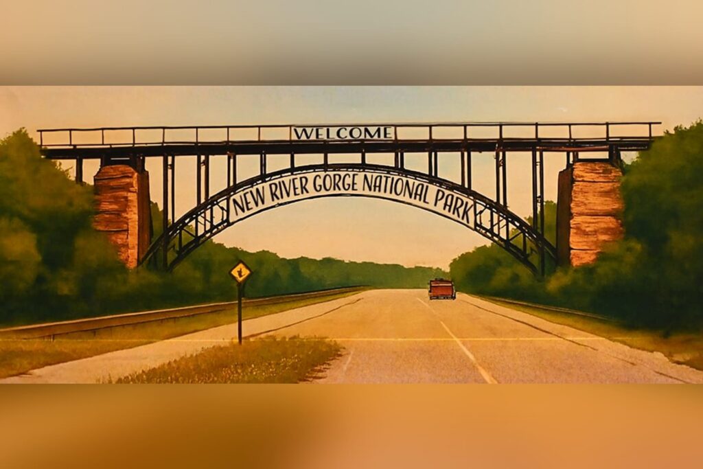 Midland Trail Middle School students propose overpass bridge to ease congestion near New River Gorge