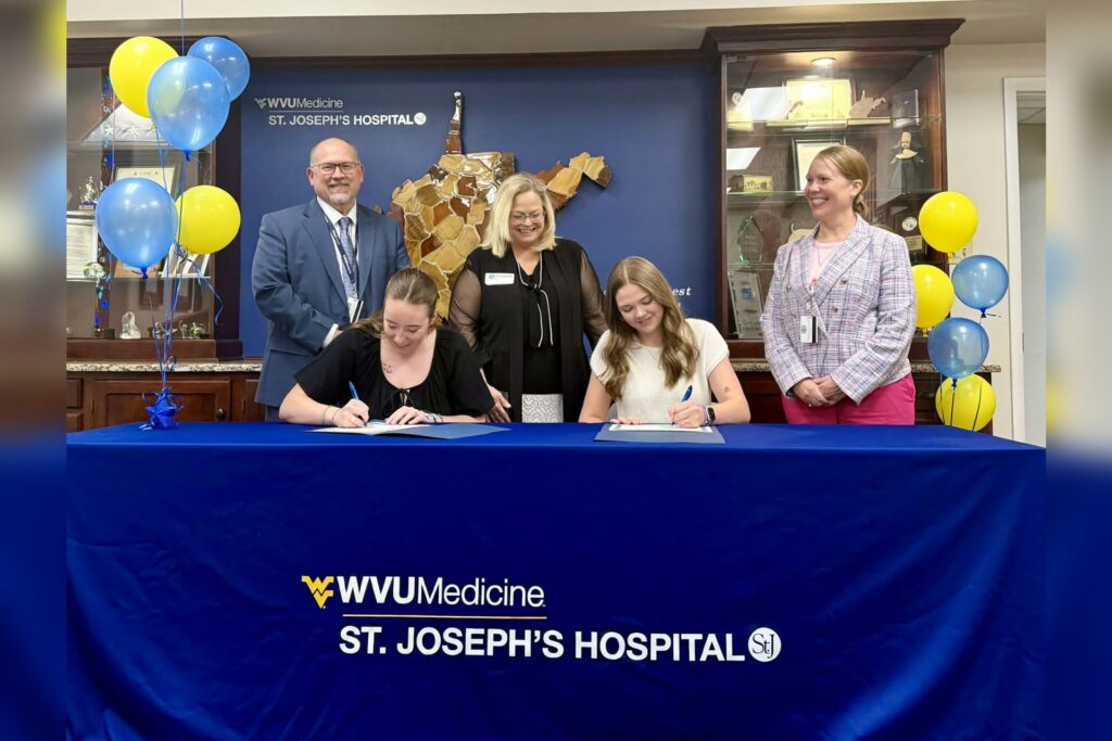 WVU Medicine St. Joseph’s Hospital celebrates Aspiring Nurse Program signing ceremony