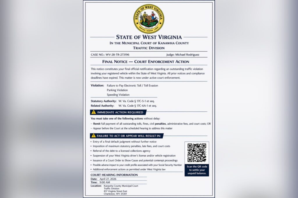 Secretary of State issues warning notice about text scam using WV State Seal