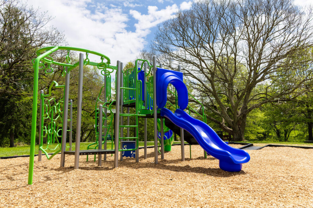 North Buckhannon Riverfront Park playground overhauled with colorful new equipment