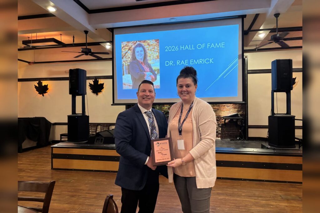 WVATA honors Fruh, Emrick; WVWC Athletic Training students place first in quiz bowl