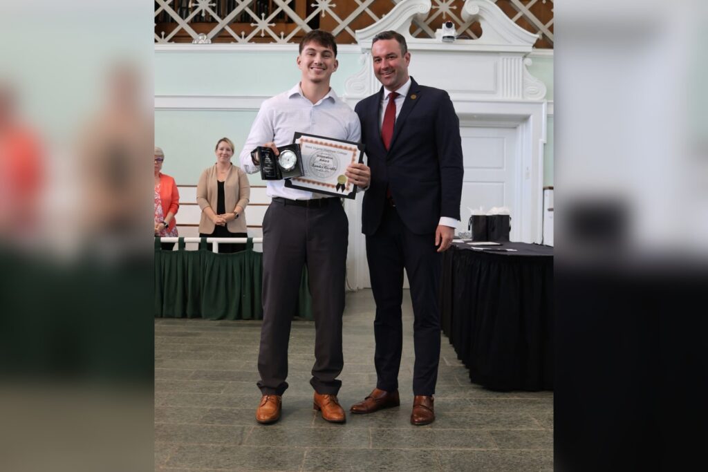 Faith, perseverance and purpose: Xander Castillo ’26 honored with WVWC Inspiration Award