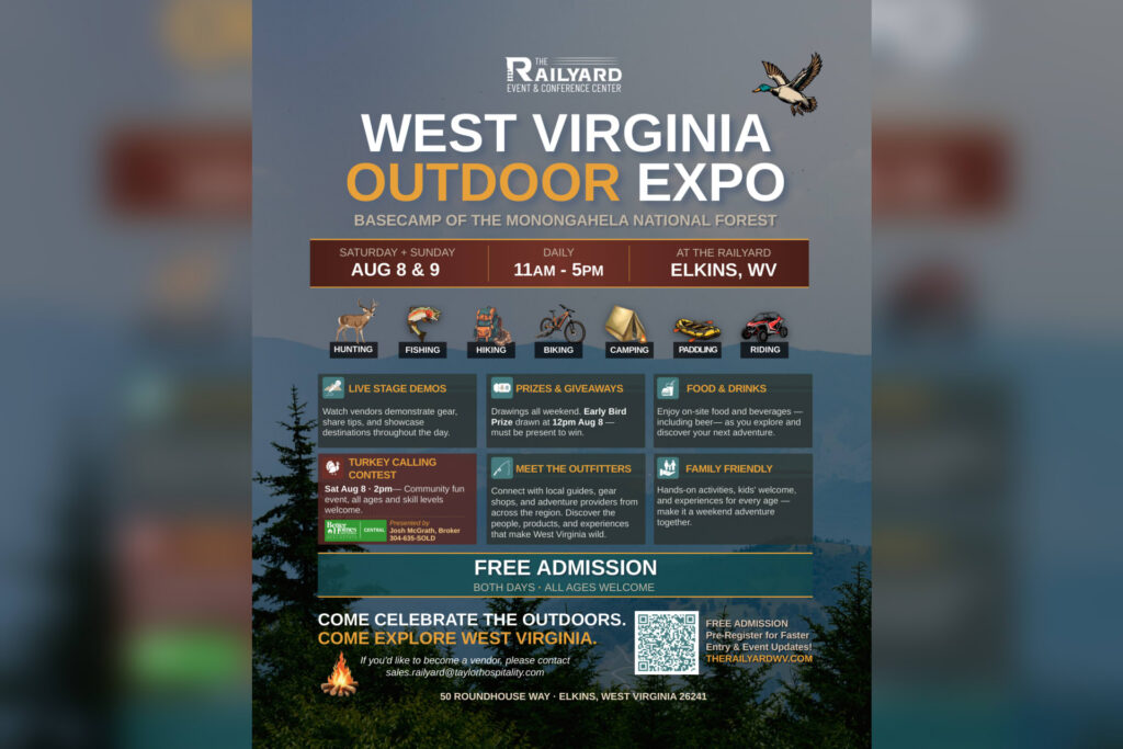 The Railyard in Elkins announces first annual West Virginia Outdoor Expo