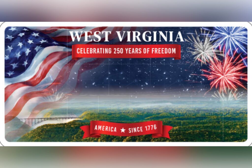 West Virginia DMV has sold more than 1,500 America’s 250th anniversary license plates