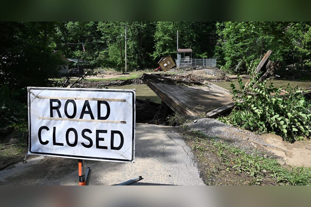 WVDOH crews rebuild washed-out roads, bridges following late June floods