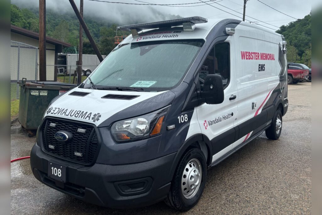 Webster County Commission funding helps bring new ambulance to Vandalia Health Webster Memorial Hospital EMS