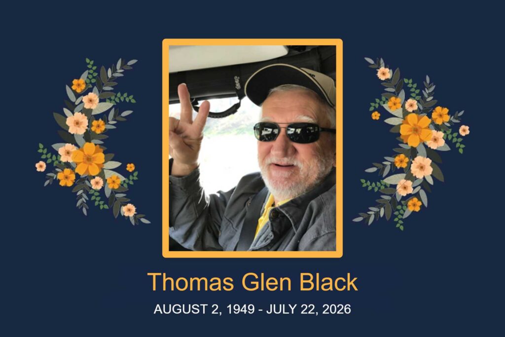 Obituary Thomas Glen Black