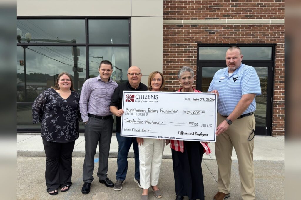 WVU Medicine gives $50k to United Way flood fund, Citizens Bank donates $25k to Rotary