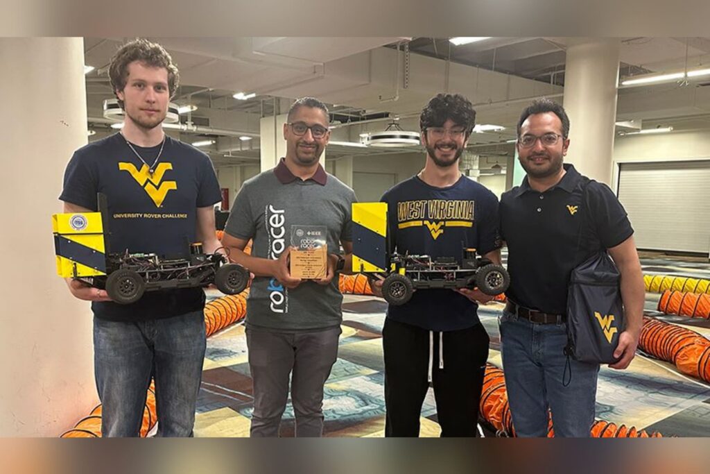 WVU RoboRacer team places third overall at RoboRacer autonomous racing international competition in Michigan