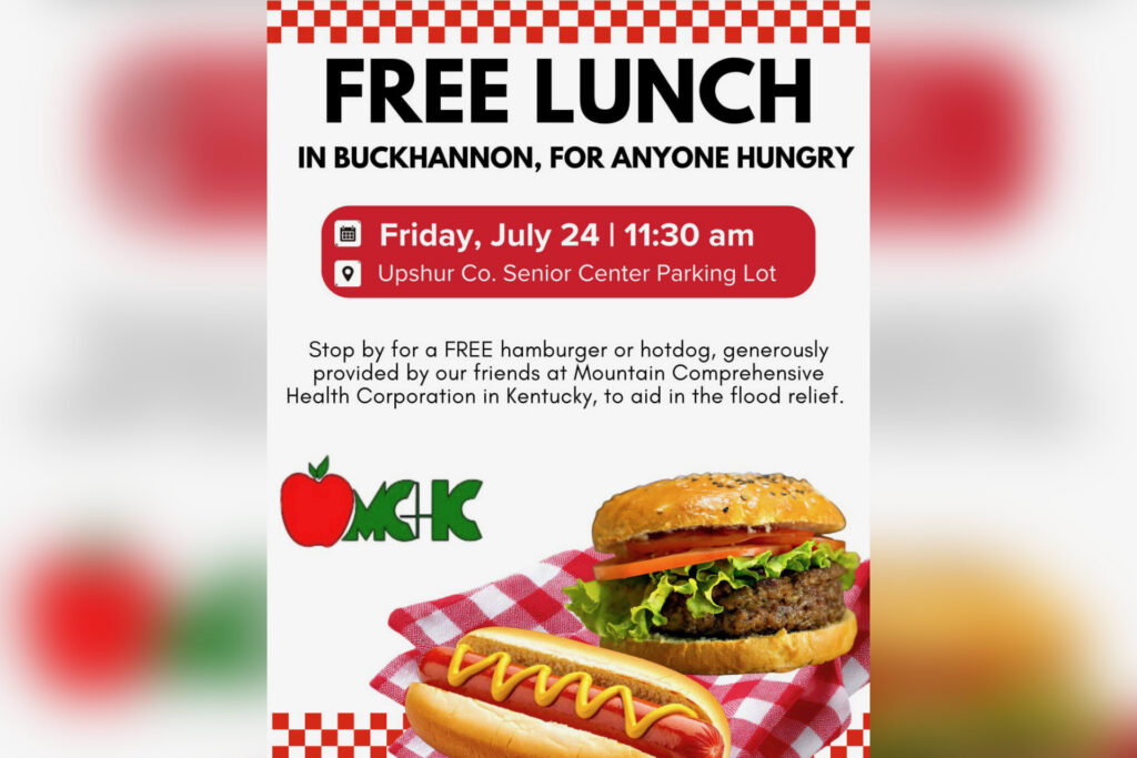 Free lunch in Buckhannon on Friday as Kentucky health center joins flood relief